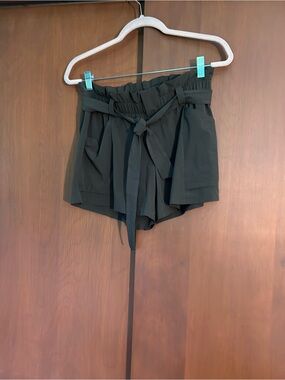 Athleta Brown Tie Belt Shorts